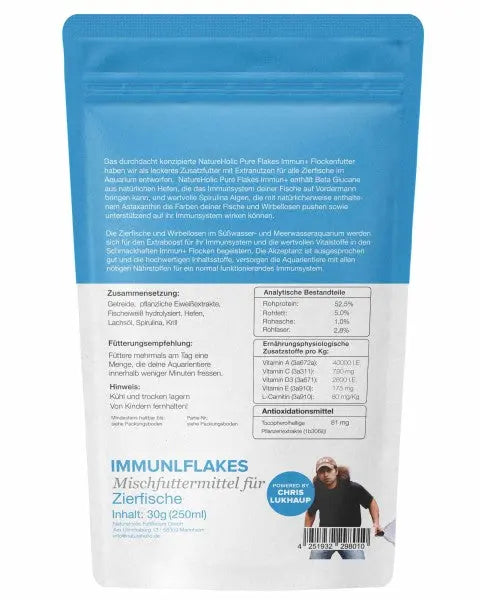 NatureHolic Pure Flakes Immun+: Das Extranutzen Flockenfutter für gesunde und vitale Zierfische 💖🐟 AquaTimo