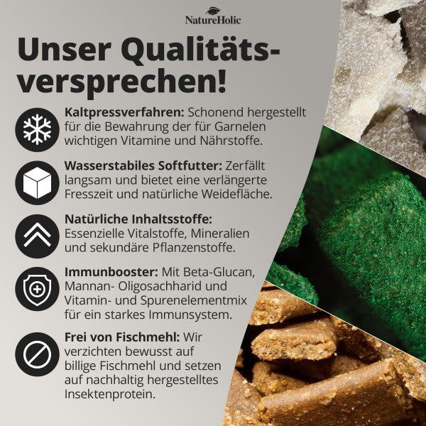 NatureHolic Mainfeed Softpads: Das Premium-Hauptfutter für vitale Zwerggarnelen 🦐
