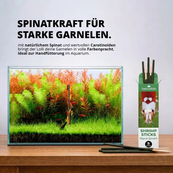 NatureHolic Shrimp Stick „Popeye Spinach“: Das gesunde Spinat-Spektakel für deine Wirbellosen 🍤🌿 AquaTimo