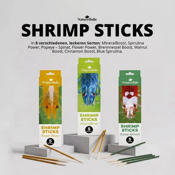 NatureHolic Shrimp Stick SpirulinaPower: Der Leckerbissen für intensive Farben AquaTimo