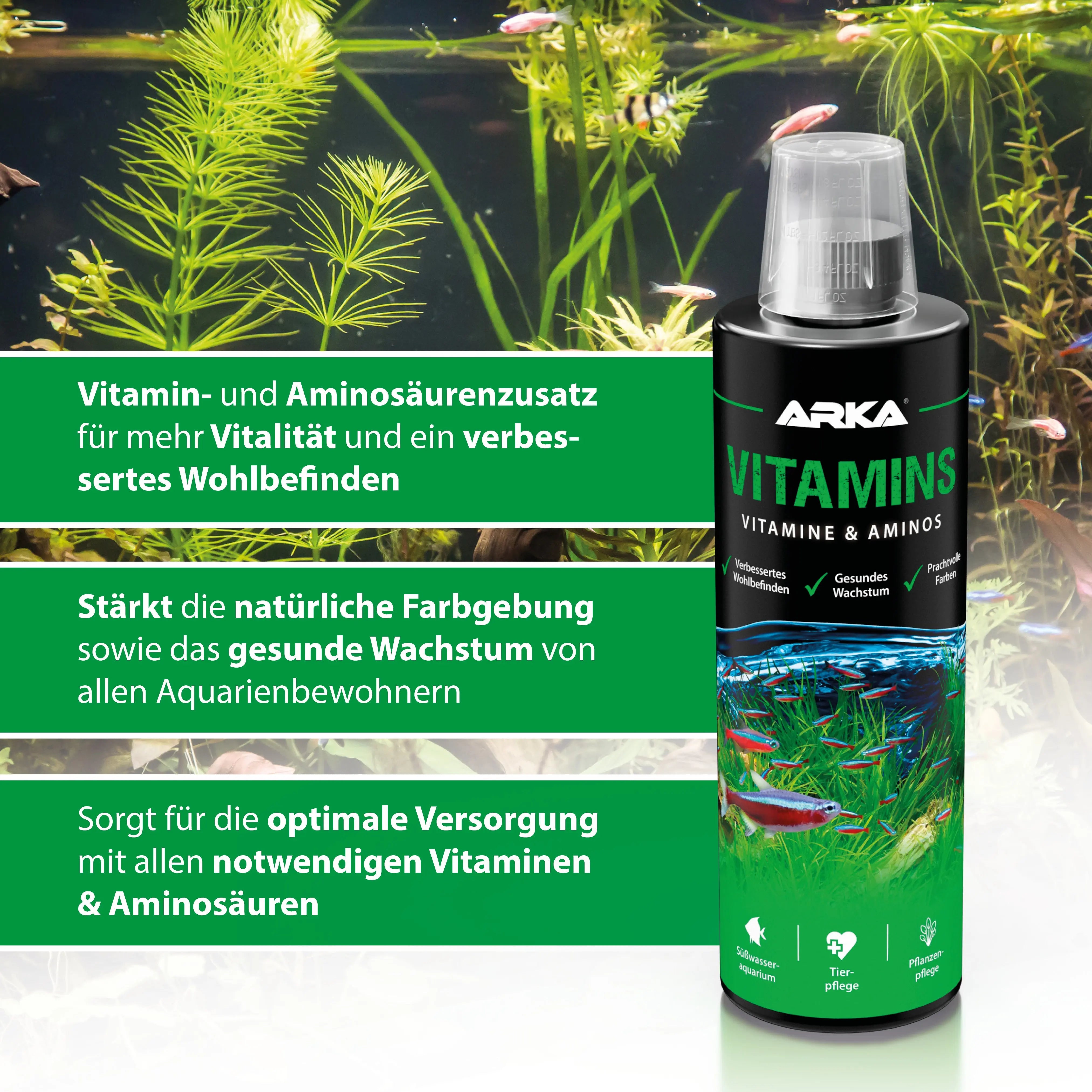 ARKA Vitamins – Maximale Vitalität und leuchtende Farbenpracht für Ihr Süßwasseraquarium 🐠✨ - AS+ AquaTimo