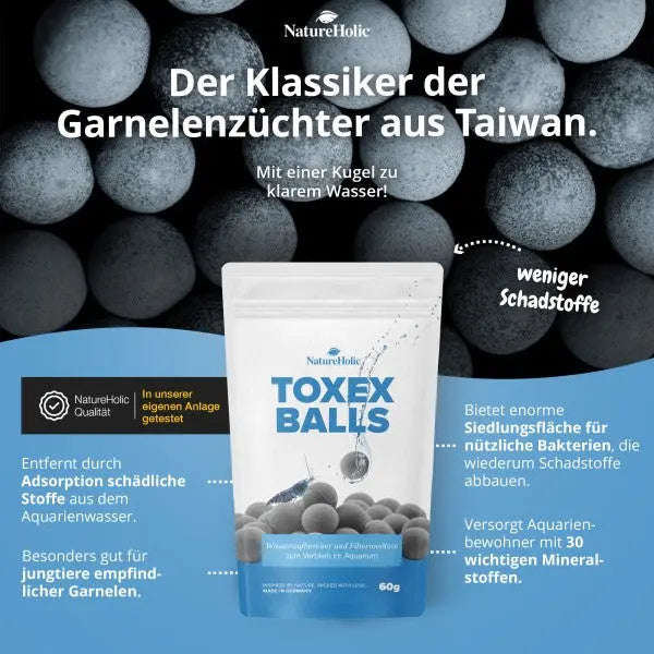 NatureHolic Toxex Balls: 3-fache Wirkung für dein Aquarium AquaTimo