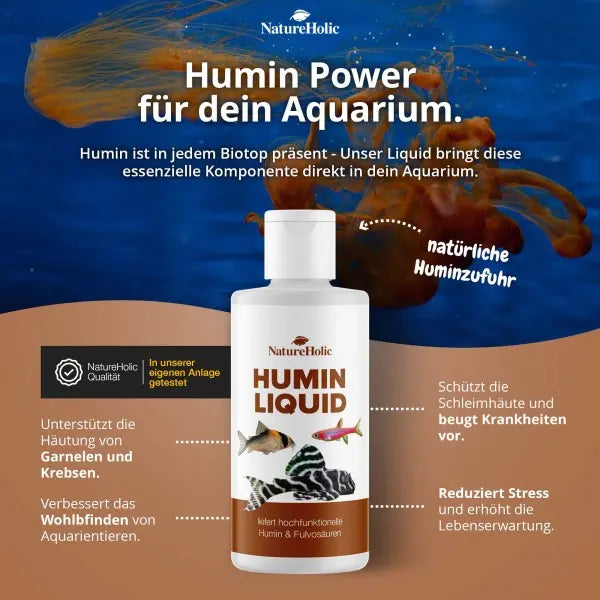 NatureHolic Crusta Humin Liquid: Dein einfacher Weg zu natürlichem, tierfreundlichem Schwarzwasser-Feeling im Aquarium! 🌳 AquaTimo