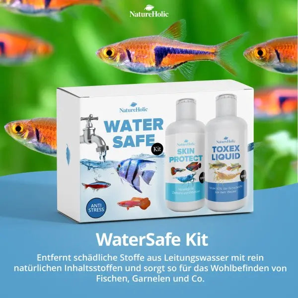 NatureHolic WaterSafe: Dein natürliches 2-Komponenten Set für 100% fischgerechtes Aquarienwasser – ganz ohne Chemie! 🌿💧 AquaTimo