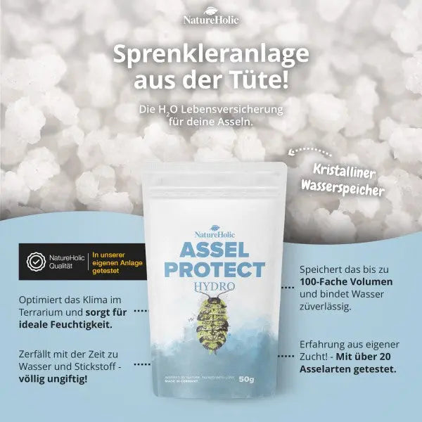NatureHolic Assel HydroProtect: Der kristalline Wasserspeicher für sorgenfreie Assel Haltung 💧🏠 AquaTimo