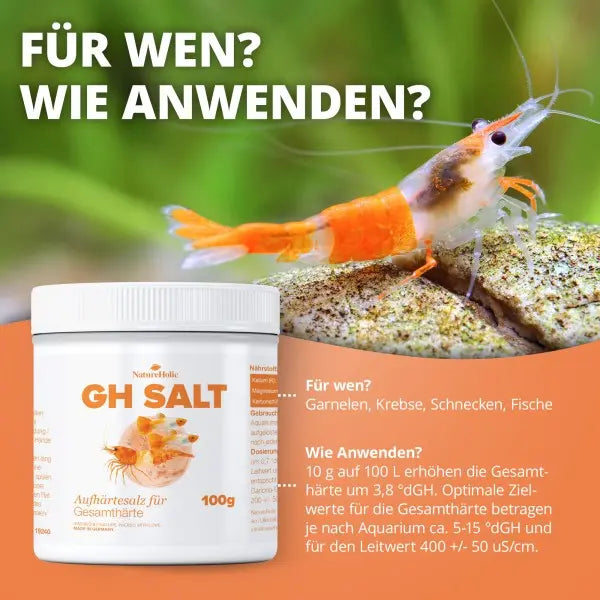 NatureHolic GH+ Salt: Dein chloridreduziertes Aufhärtesalz für die perfekte Gesamthärte im Süßwasseraquarium! 💧🌿 AquaTimo