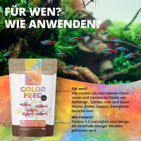 NatureHolic Nano Color Feed: Farbenpracht und Vitalität für Nano Fische AquaTimo