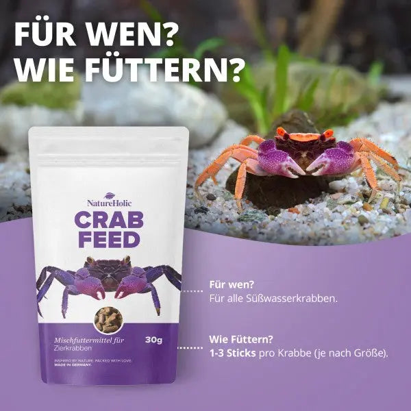 NatureHolic Crabfeed Sticks: Das Alleinfutter für deine Krabben – Optimal für Häutung & Farbenpracht! 🦀 AquaTimo
