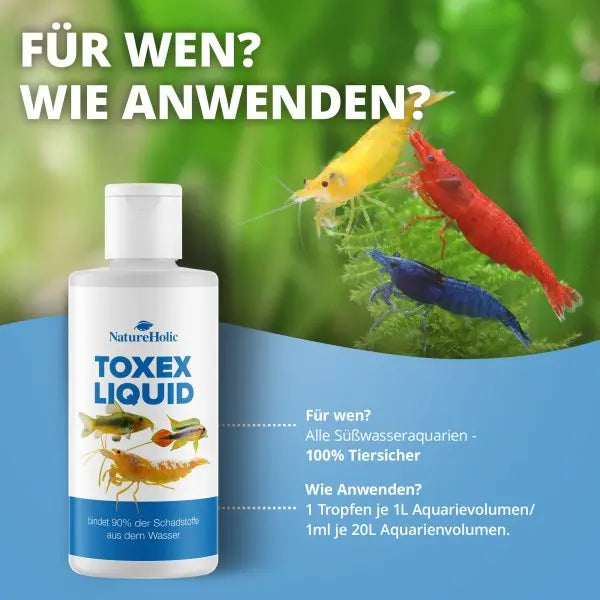 NatureHolic ToxEx Liquid: Dein natürliches Schutzschild für Garnelen & Co. AquaTimo