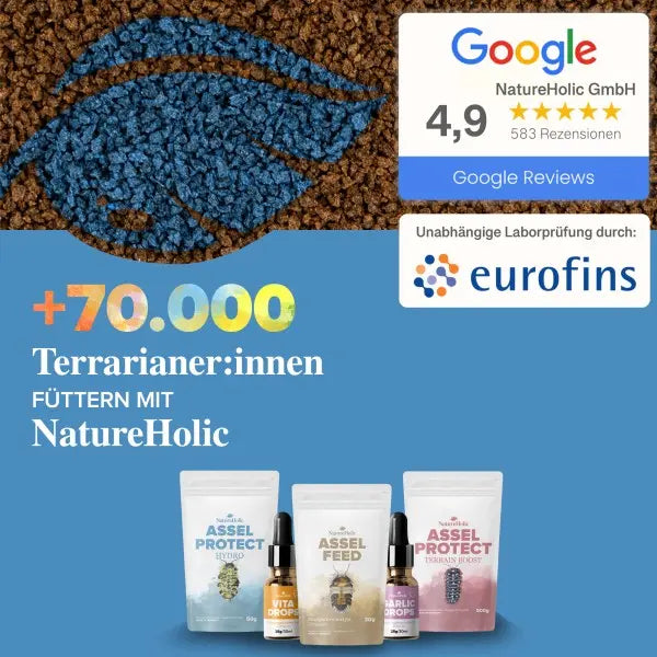 NatureHolic Assel Feed: Dein Premium-Spezialfutter für vitale Asseln, starke Panzer und Zucht-Erfolge! 🚀 AquaTimo