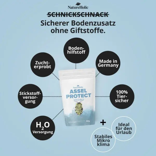NatureHolic Assel HydroProtect: Der kristalline Wasserspeicher für sorgenfreie Assel Haltung 💧🏠 AquaTimo