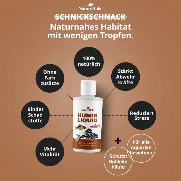 NatureHolic Crusta Humin Liquid: Dein einfacher Weg zu natürlichem, tierfreundlichem Schwarzwasser-Feeling im Aquarium! 🌳 AquaTimo