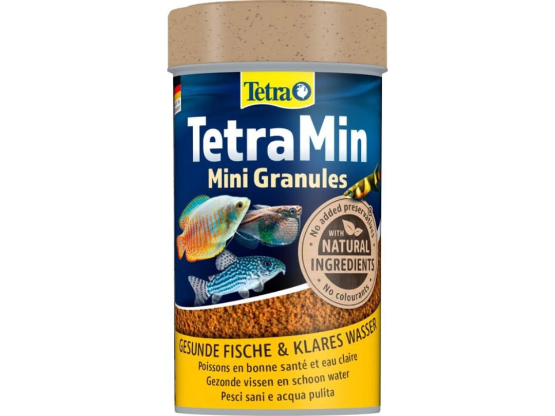 TetraMin Mini Granules – Hauptfutter in Granulatform für kleine Zierfische & Jungtiere  - AS+