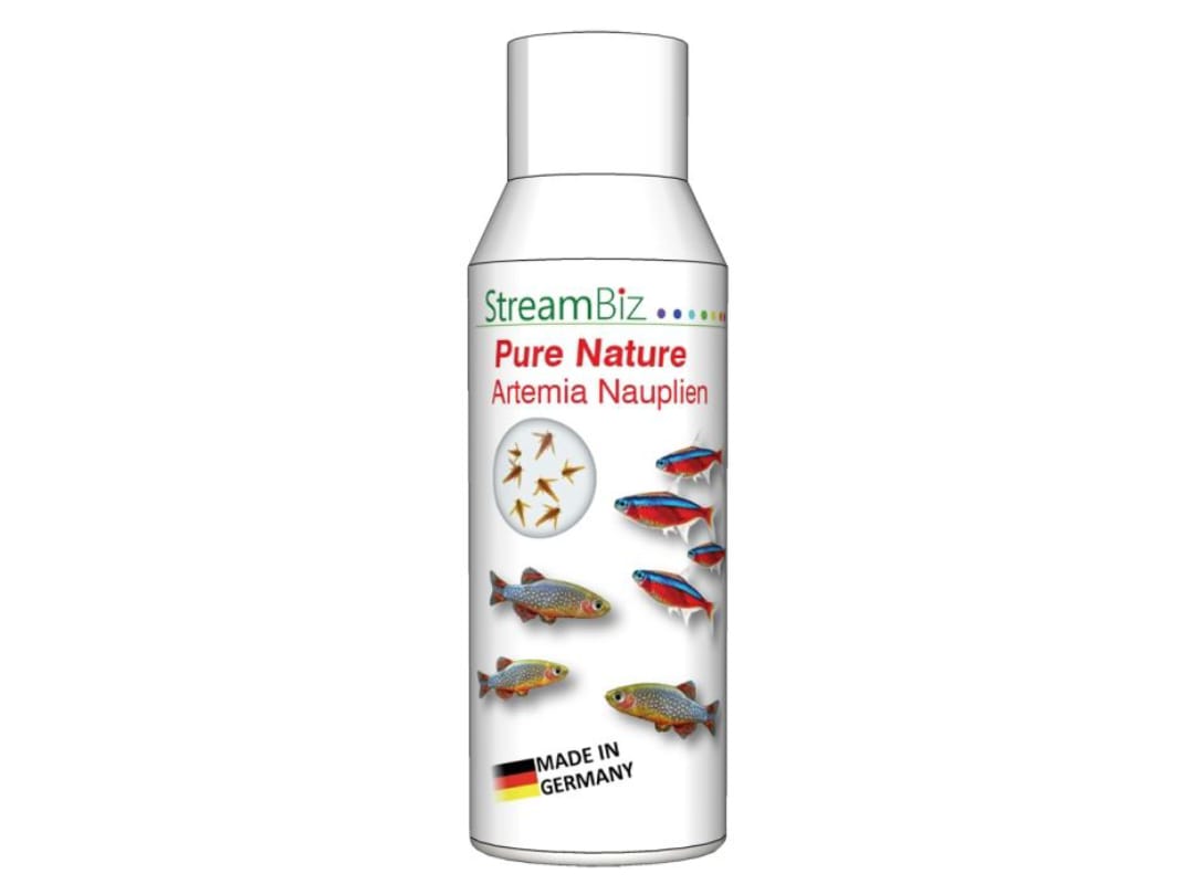 StreamBiz Pure Nature Artemia Nauplien – Naturnahes Futter für Jungfische, Garnelen & Zierfische - AS+