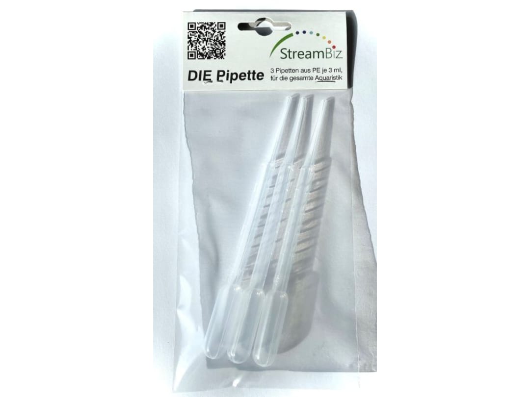 StreamBiz Pipetten-Set (3 Stück à 3 ml) – Praktisches Werkzeug für Aquaristik, Aufzucht & Fütterung - AS+