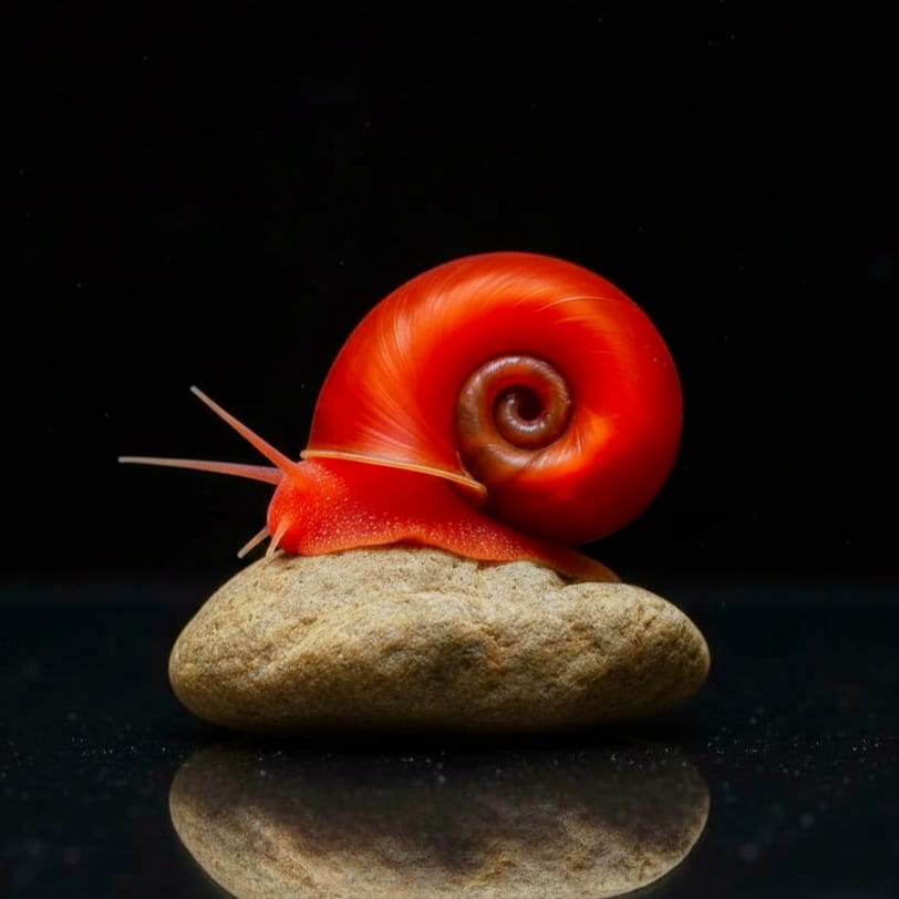 Posthorn Schnecke "Rot-Orange"   - PHS