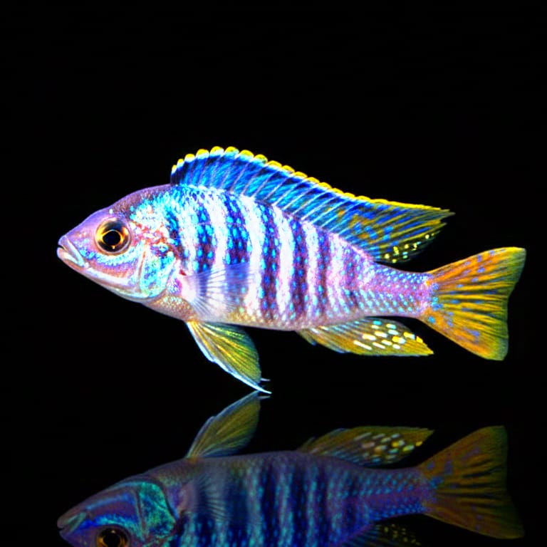 Placidochromis sp. "Jalo Reef" – Eleganz in Blau-Türkis