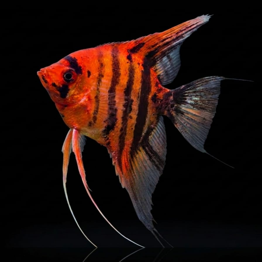 Skalar Red Devil - Pterophyllum scalare 🌿✨