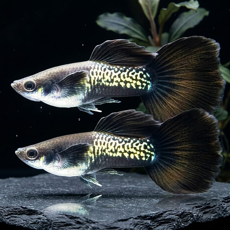 Hochzucht Guppy - Black Cobra