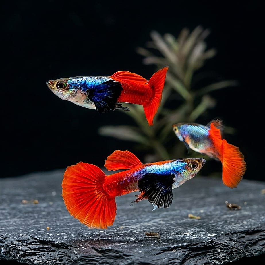 Hochzucht Guppy - Red Dumbo