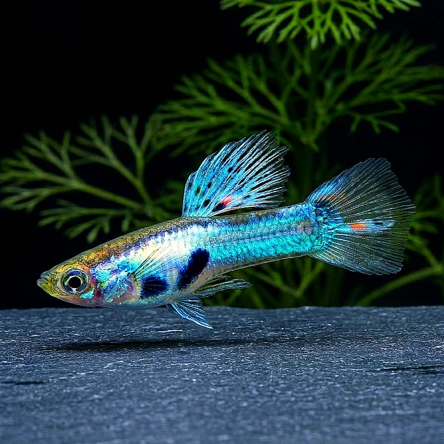 Endler Guppy "Japan Blue" – Poecilia wingei 💙🐠