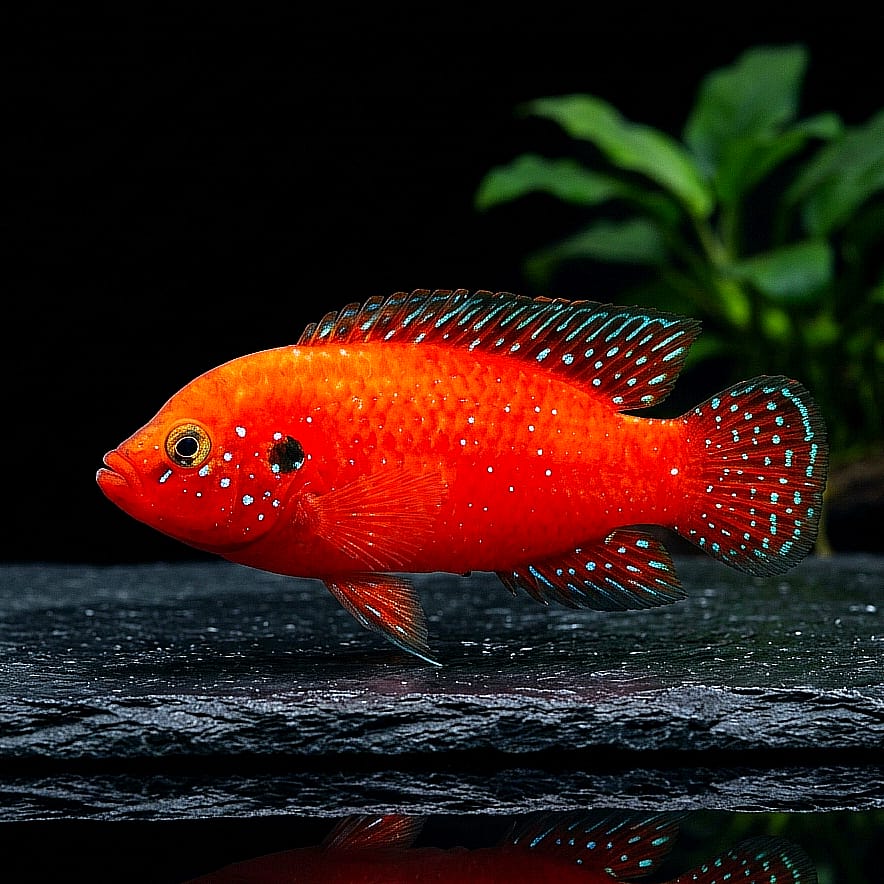 Roter Turkanabuntbarsch – Hemichromis exsul (Rubricatochromis exsul)