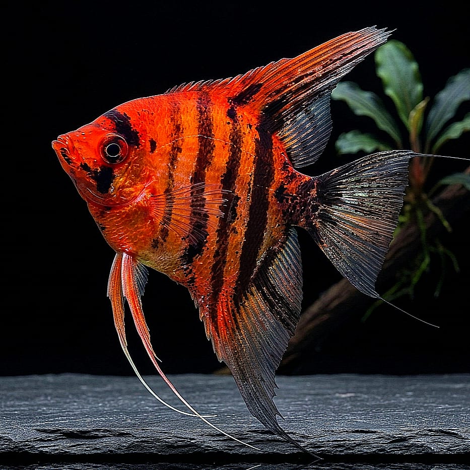 Skalar Red Devil - Pterophyllum scalare 🌿✨