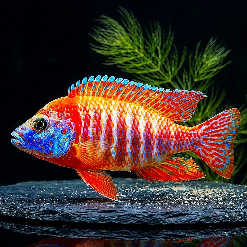 Aulonocara rubescens – Rubinroter Kaiserbuntbarsch