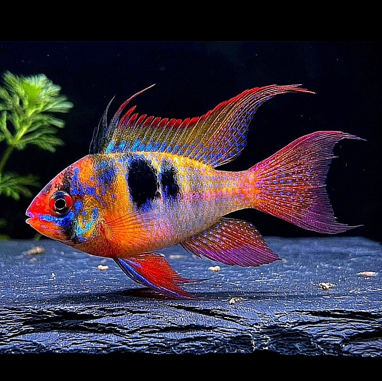 Schmetterlingsbuntbarsch 🧡💙 "LongFin" – Microgeophagus ramirezi