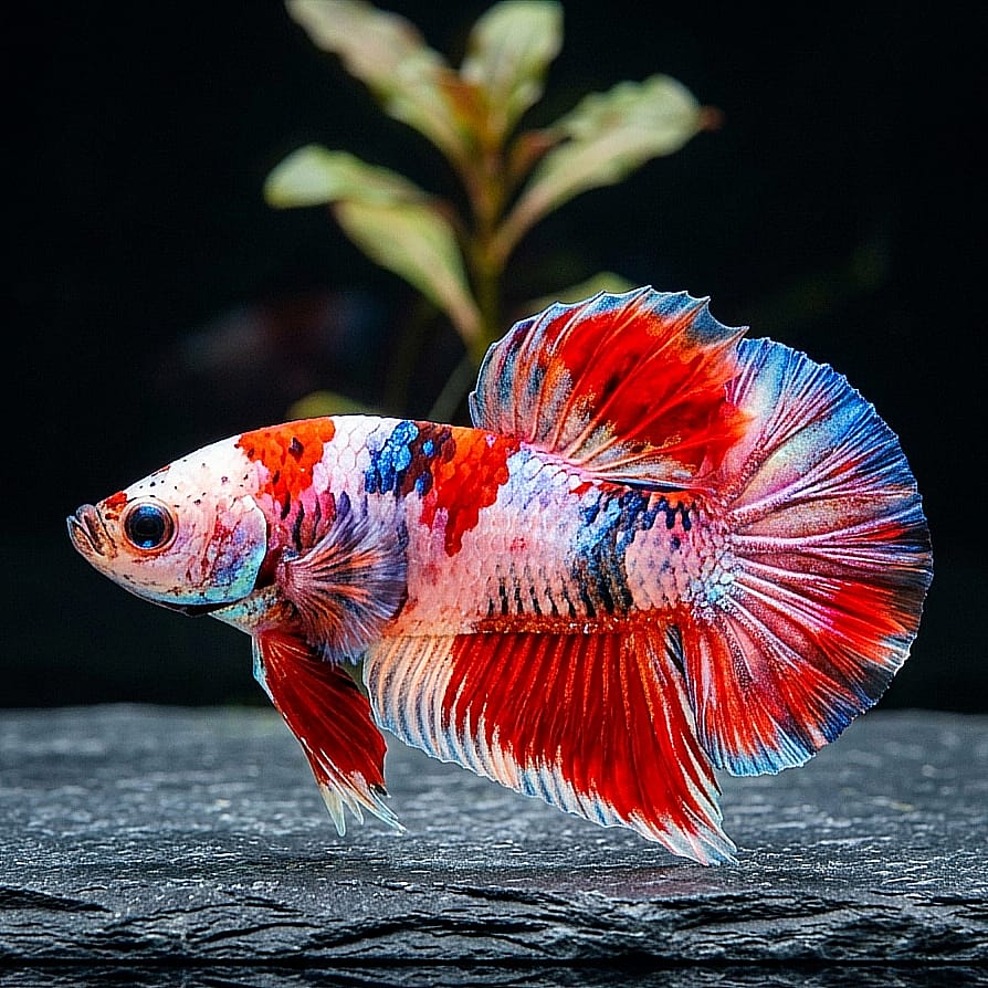 Kampffisch Betta splendens – Plakat Thai Flag