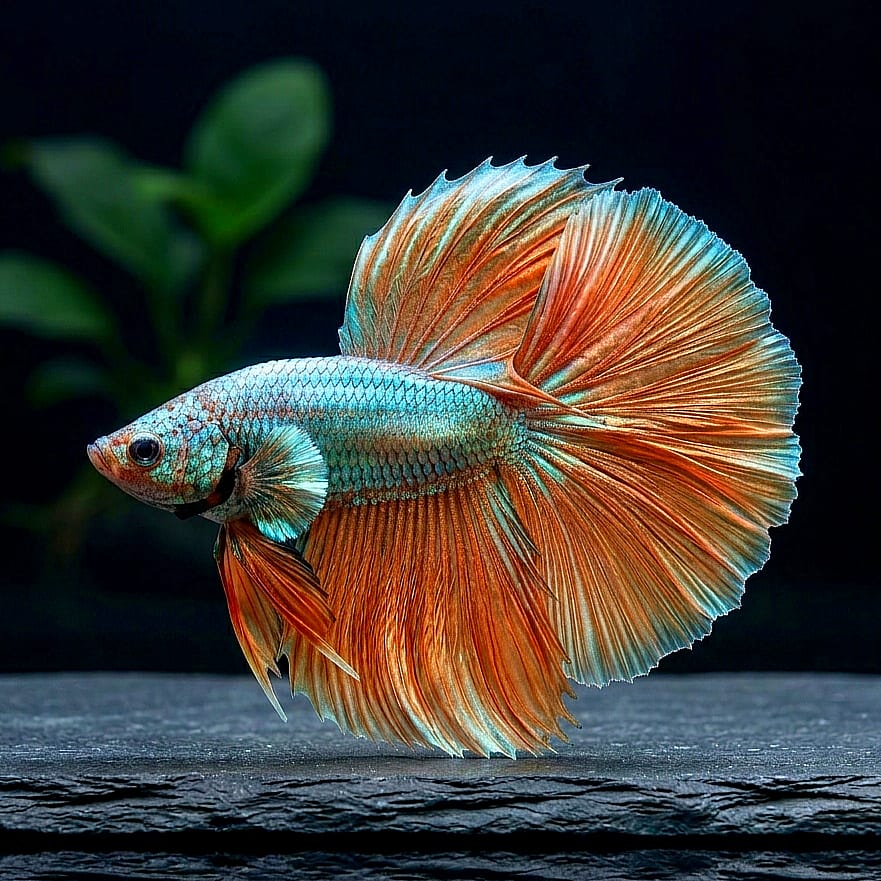 Kampffisch Betta splendens MALE „Halfmoon Copper“