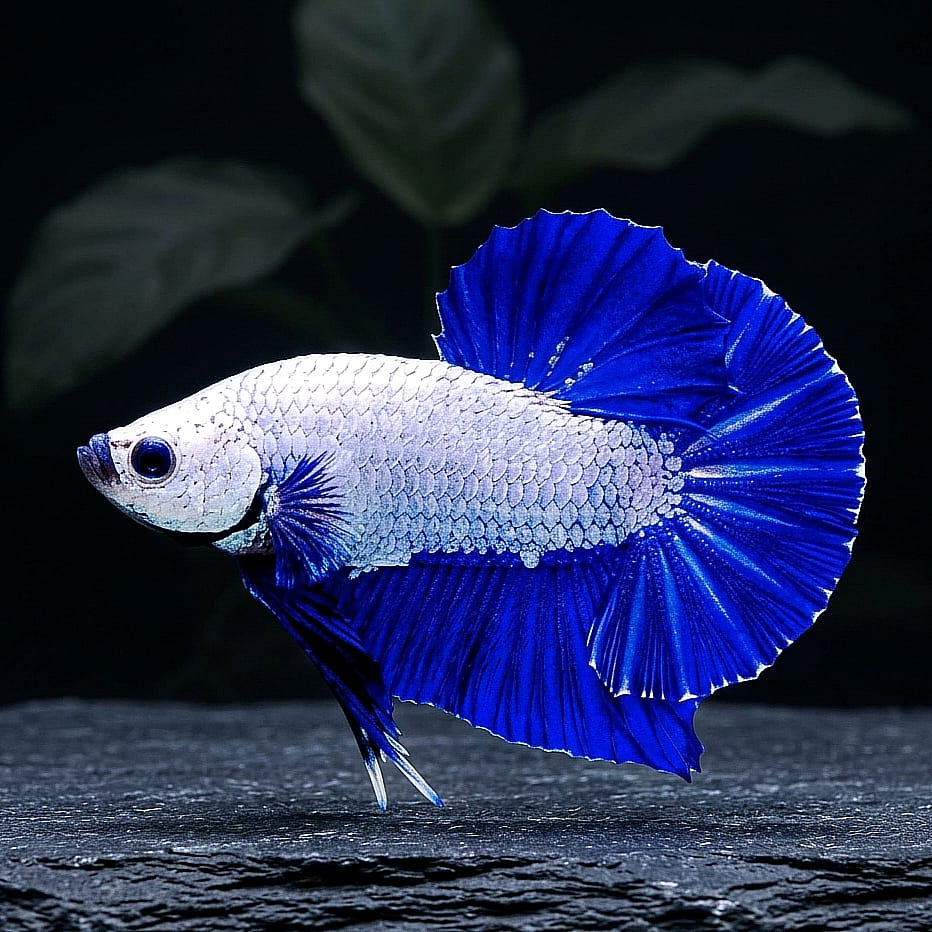 Kampffisch Betta splendens – Halfmoon Blue Dragon