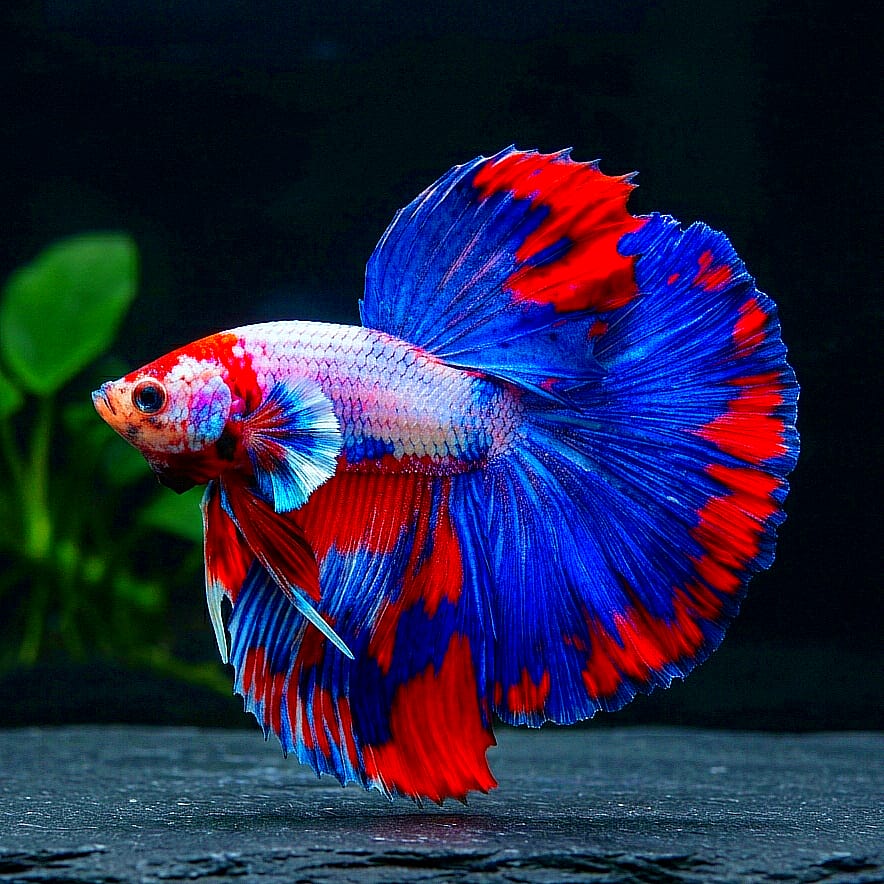 Kampffisch Betta splendens – Halfmoon Thai Flag 🐠