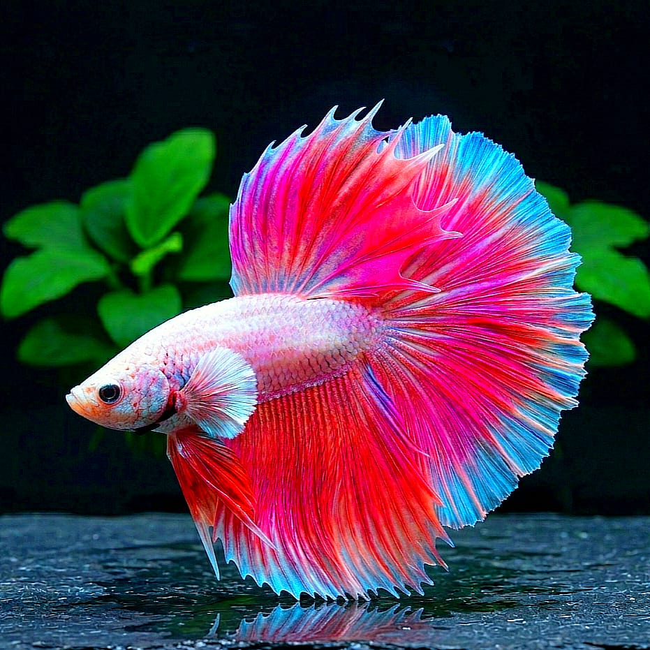 Kampffisch Betta splendens – Halfmoon Pink