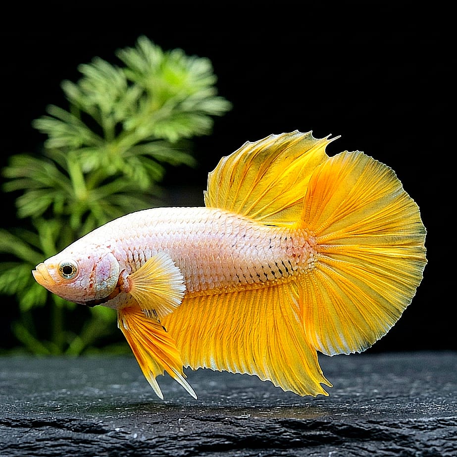 Kampffisch Betta splendens – Plakat Yellow Dragon