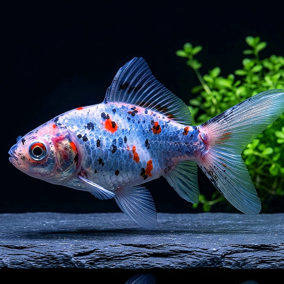Goldfisch Shubunkin  - Carassius auratus 🐟🎨