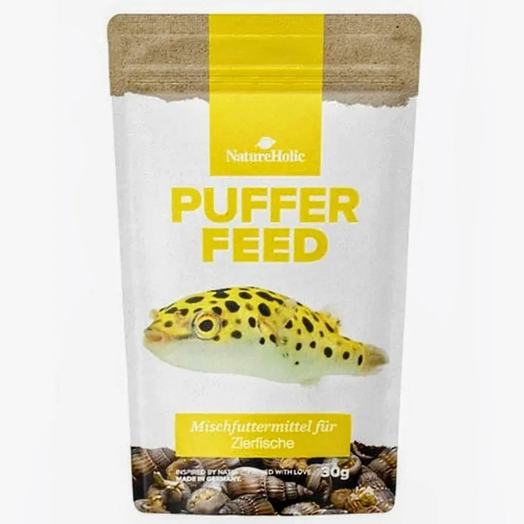 NatureHolic Pufferfeed: Das lebensnotwendige Alleinfuttermittel aus gefriergetrockneten Meeresschnecken für gesunde Kugelfische! 🐡 AquaTimo