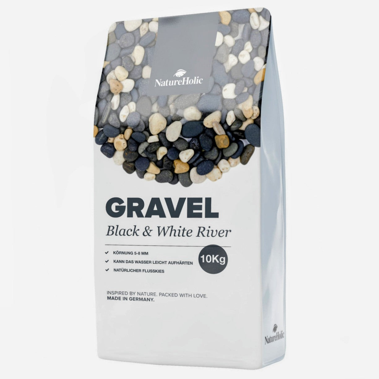 NatureHolic Naturkies Aragvi Black &amp; White River – Edle Kontraste für dein Aquascape AquaTimo