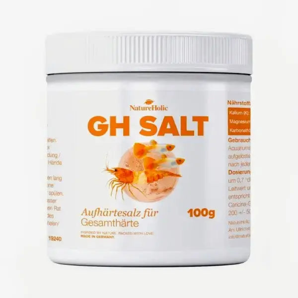 NatureHolic GH+ Salt: Dein chloridreduziertes Aufhärtesalz für die perfekte Gesamthärte im Süßwasseraquarium! 💧🌿 AquaTimo