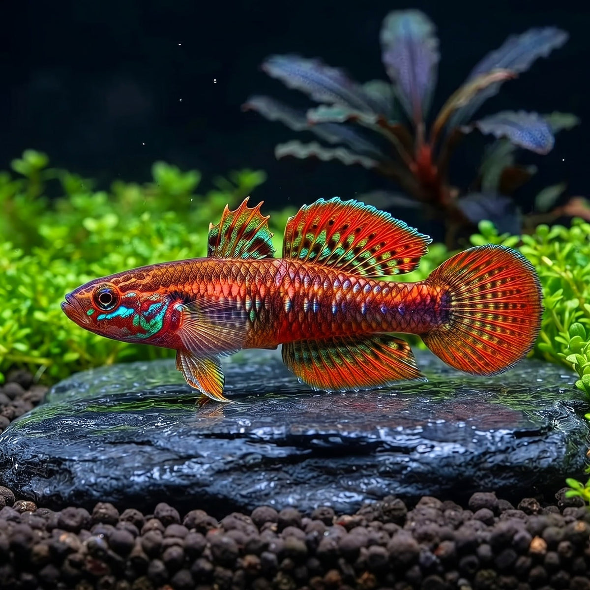 Goldrote Algengrundel (Stiphodon ornatus)