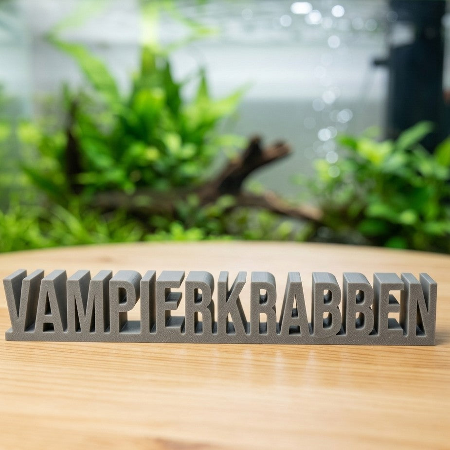 Exklusiver Vampierkrabben Dekoschriftzug - DS+