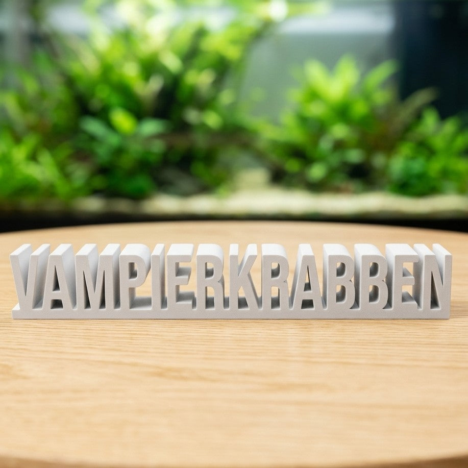 Exklusiver Vampierkrabben Dekoschriftzug - DS+