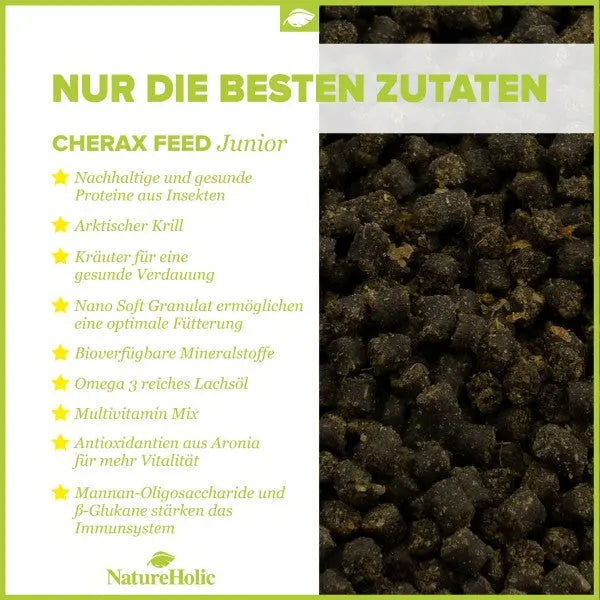 NatureHolic Cheraxfeed Junior: Spezial-Aufzuchtfutter für juvenile Cherax AquaTimo