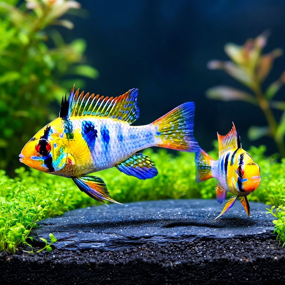 Schmetterlingsbuntbarsch - 💛 (Microgeophagus ramirezi) aus liebevoller Zucht!