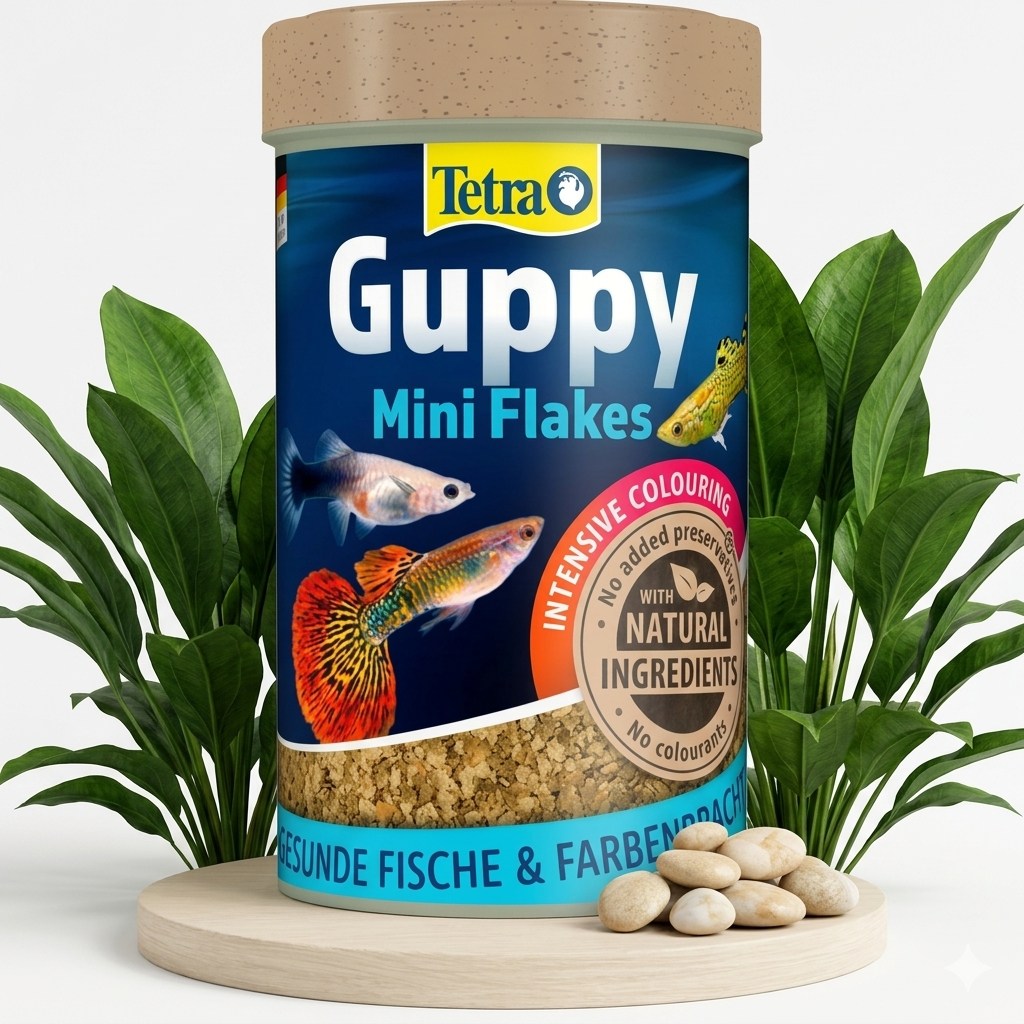 Tetra Guppy Flakes – Farbpracht & Vitalität für deine Guppys!  - AS+