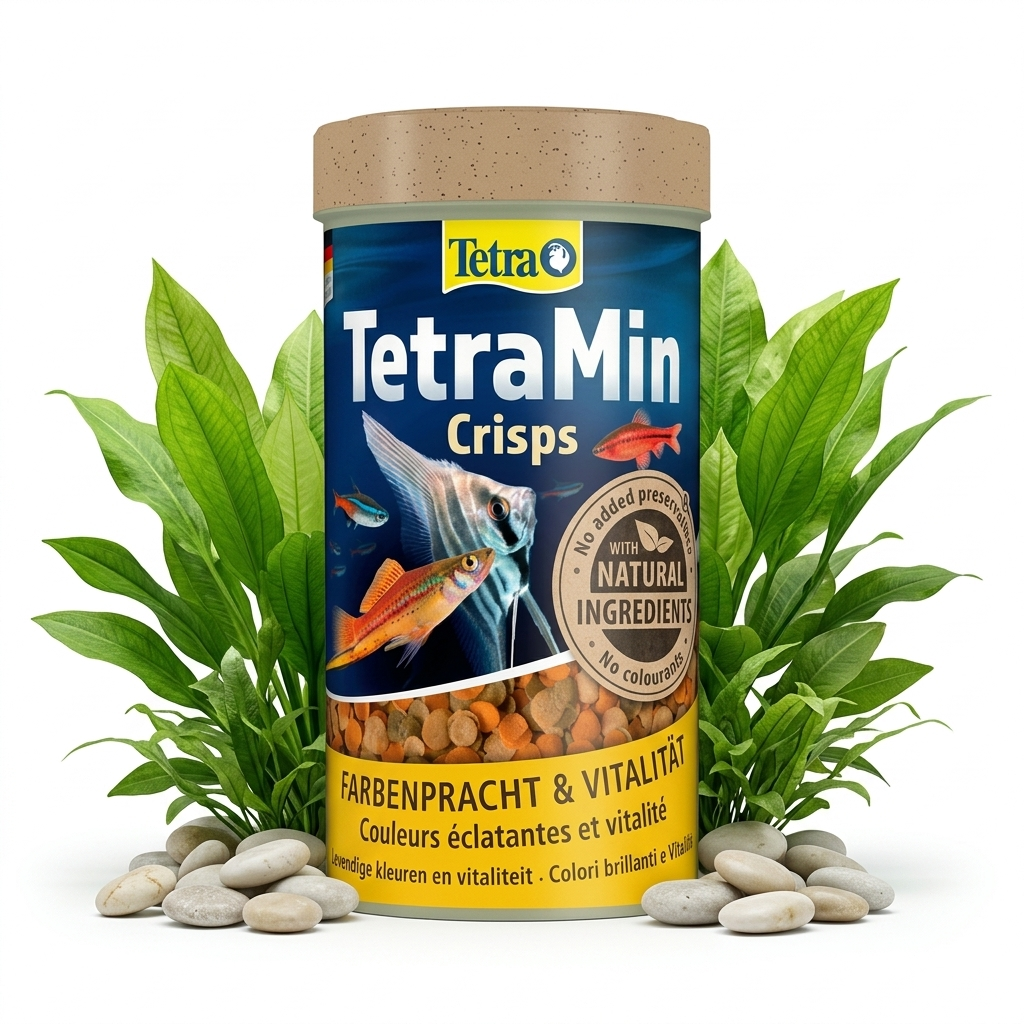 TetraMin Crisps – Premium-Hauptfutter für kräftige Farben & vitale Zierfische  - AS+