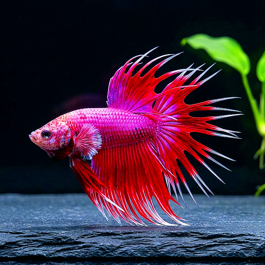 Kampffisch Betta splendens – Cowntail Purple