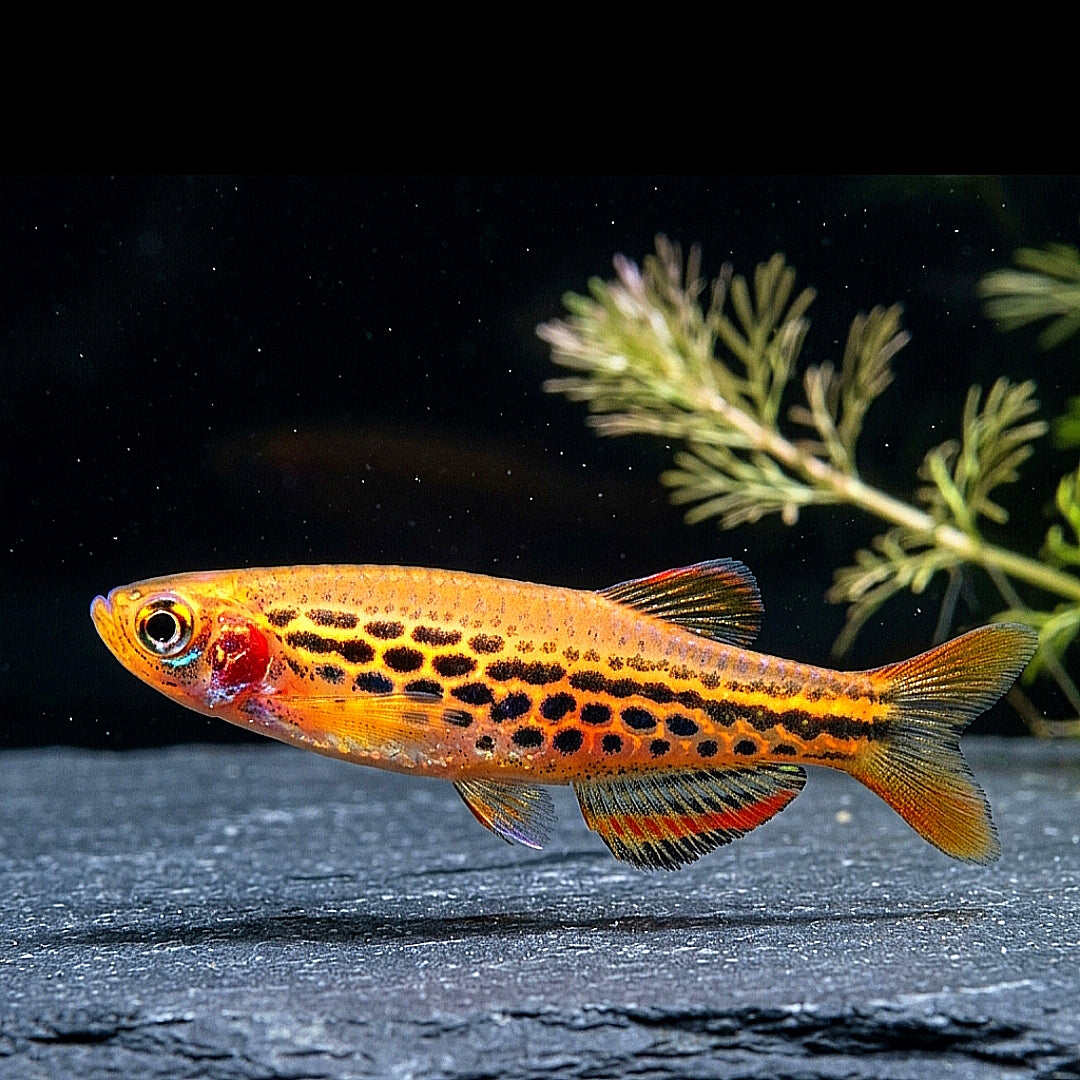 Roter Zebrabärbling – Danio kyathit, gepunktete Form
