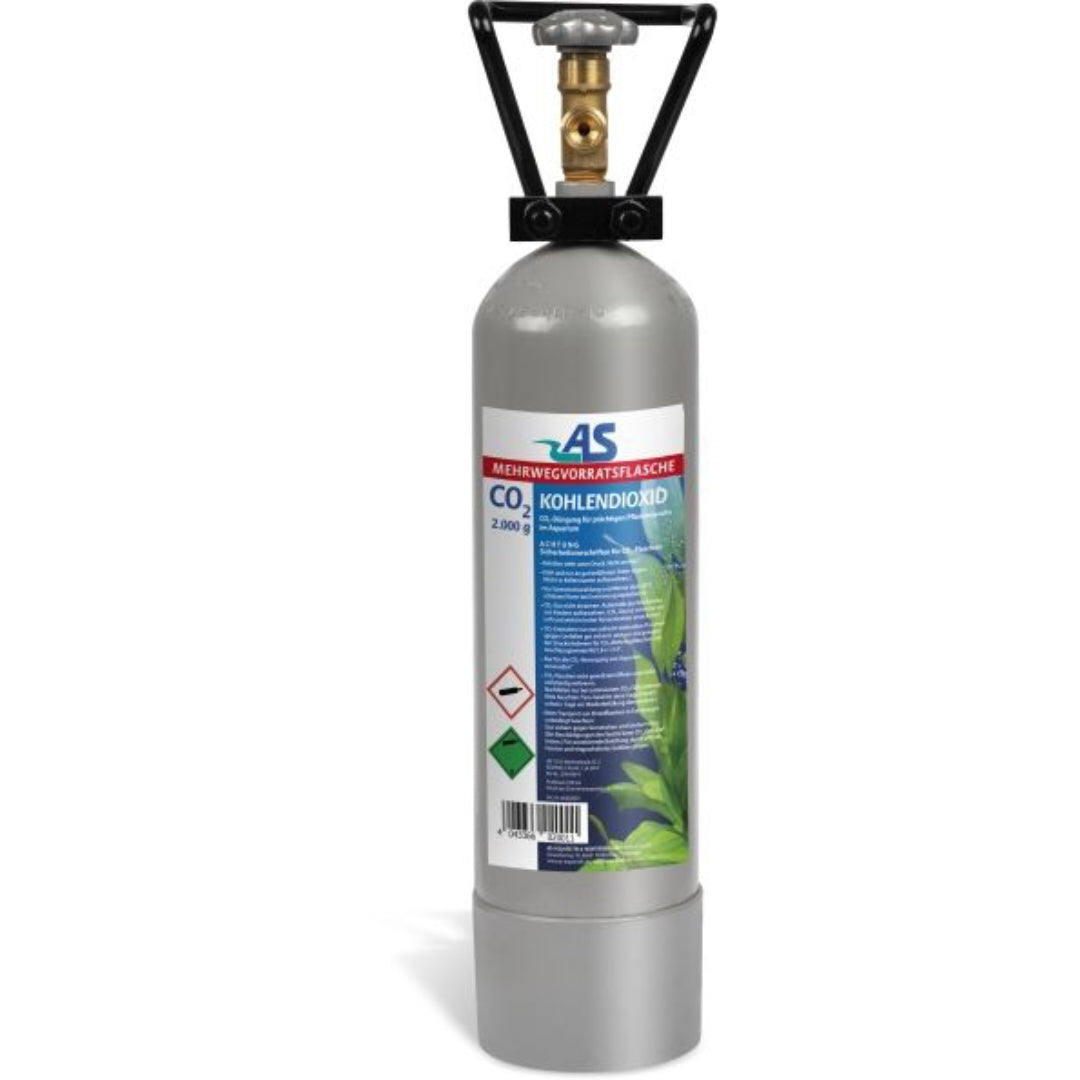 CO2 Mehrweg-Vorratsflasche 2000 g – für starke Pflanzen & stabiles Wachstum 🌿💨 - AS+