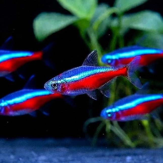 Roter Neonsalmler – ❤️💙 Paracheirodon axelrodi